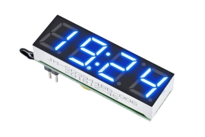 DS3231SN DC 5V 12V 24V Dijital Mavi LED Saat Sıcaklık Termometre Gerilim Göstergesi - 1
