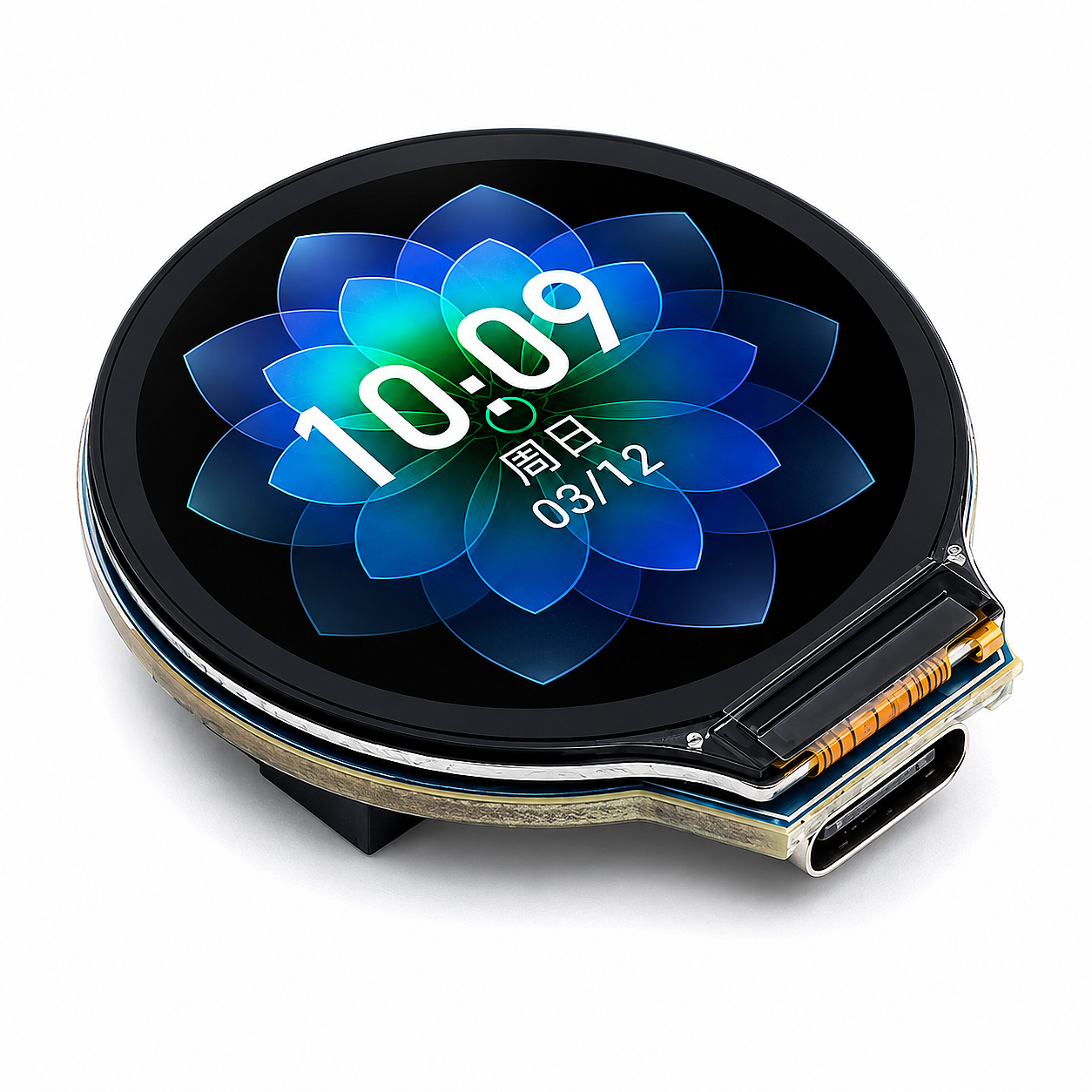 Waveshare ESP32-S3 1.28 İnç Yuvarlak IPS LCD WiFi Bluetooth Geliştirme Kartı – 32-Bit LX7 Çift Çekirdekli İşlemci, GC9A01 LCD Sürücülü - 2