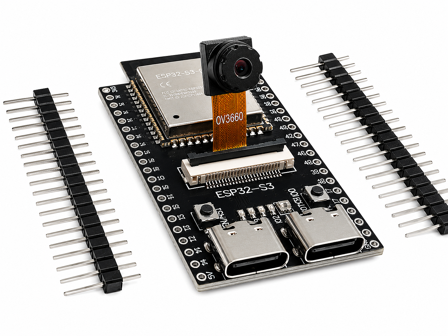 ESP32-S3 N16R8 ESP32-CAM OV3660 2.4GHz Wi-Fi BLE 5.0 Kamera Geliştirme Kartı (Çok Al Az Öde İle %20'ye Varan İndirimli) - 1