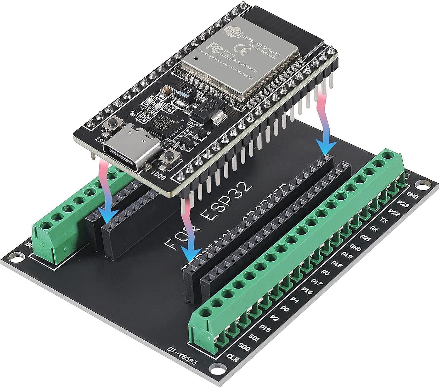 ESP32S 38 Pin Klemens Shield - 4