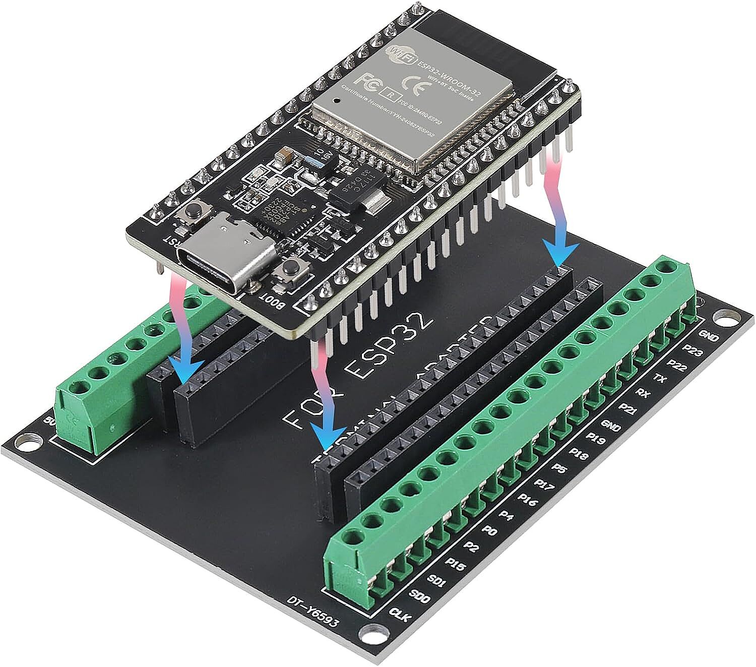 ESP32S 38 Pin Klemens Shield - 4