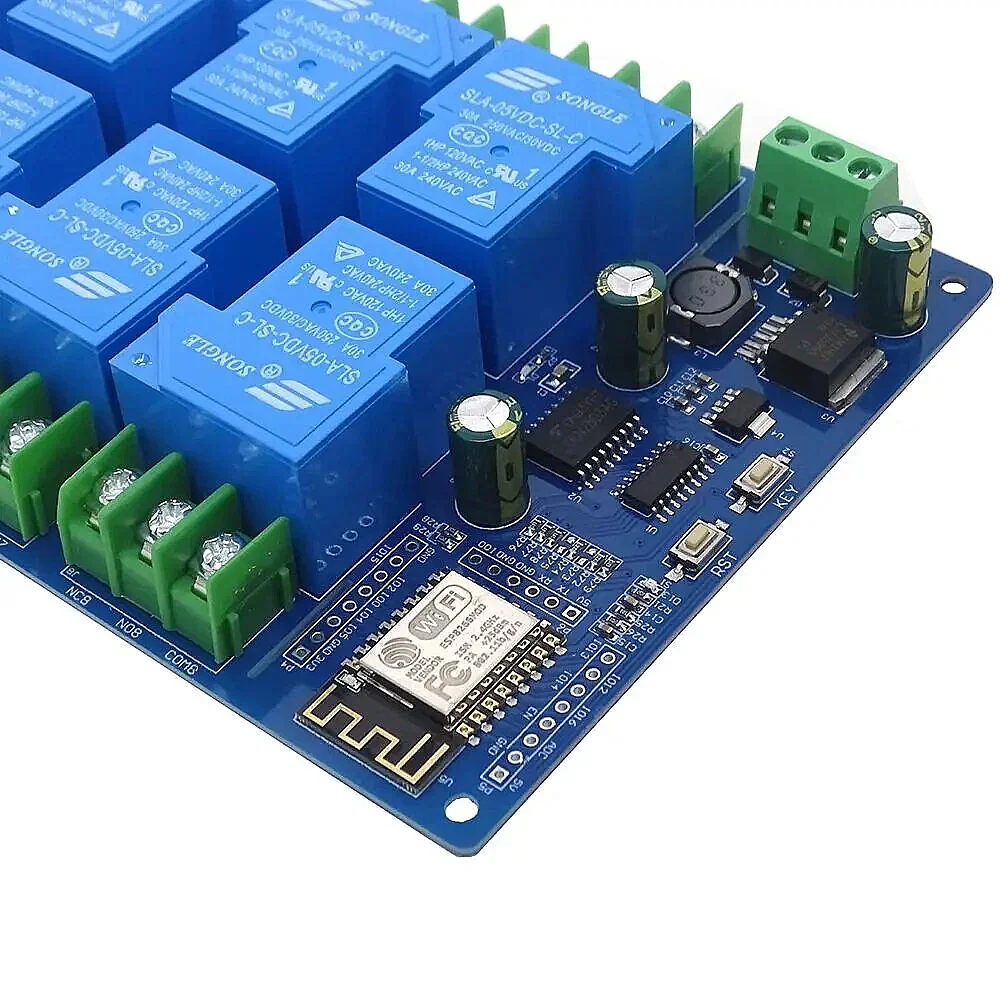 ESP8266 ESP-12F, DC 7-28V/5V 8 Kanal 30A Wifi Röle Modülü - (Çok Al Az Öde İle %20'ye Varan İndirimli) - 3