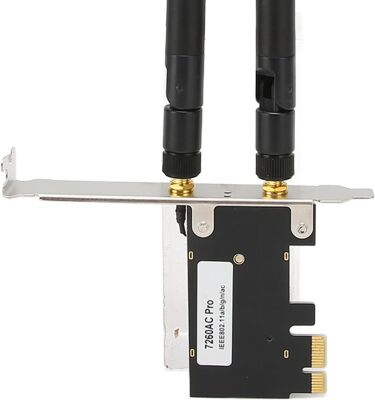 FENVI WiFi 5 AC1200 PCI-E Kablosuz Adaptör Çift Bant (2.4/5GHz) Bluetooth 4.0 Destekli Ağ Kartı - Masaüstü Bilgisayarlar için (Windows 7/8/10/11 Uyumlu) - 4