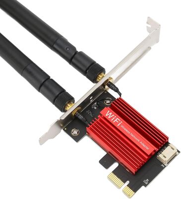 FENVI WiFi 5 AC1200 PCI-E Kablosuz Adaptör Çift Bant (2.4/5GHz) Bluetooth 4.0 Destekli Ağ Kartı - Masaüstü Bilgisayarlar için (Windows 7/8/10/11 Uyumlu) - 3