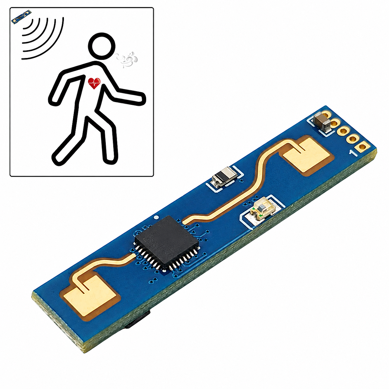 HLK-LD2410B+BLE 24Ghz Radar Hareket Algılama Sensörü (Çok Al Az Öde İle %20'ye Varan İndirimli) - 