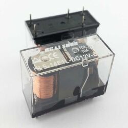HLS-14F1L-DC12V-C 10A 12V 5 Pin Şeffaf Tek Kontak Röle - Helishun