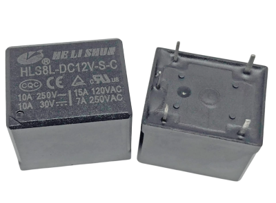 HLS8L-DC12V-S-C (HS) HELİSHUN 12V 10A 5 Pin Minyon Spot Röle - 1