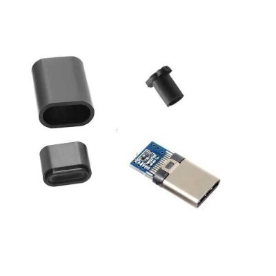 IC-266B-1 Type-C Erkek Soket Type-C Kapaklı Konnektör - 1