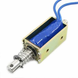 İtme - Çekme Solenoidi - 10 mm Stroke (Çok Al Az Öde İle %30'a Varan İndirimli) - 