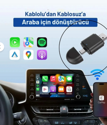 Kablosuz Carplay Adaptörü - Wireless Carplay Çevirici - 4