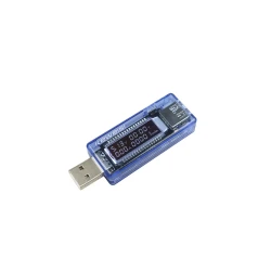 KWS-V20 Led Ekranlı Usb Voltmetre Ampermetre Usb Sarj ve Kapasite Cihazı - (4-20V, 0-3A, 0-99H, 0-99999mAh) - 1