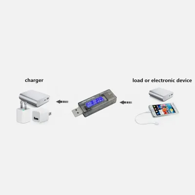 KWS-V20 Led Ekranlı Usb Voltmetre Ampermetre Usb Sarj ve Kapasite Cihazı - (4-20V, 0-3A, 0-99H, 0-99999mAh) - 2
