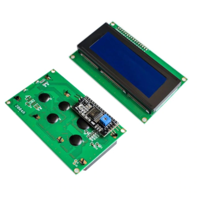 LCD2004A 20x4 Haberleşmeli ara yüz kartlı IIC/I2C Mavi Işıklı - 1
