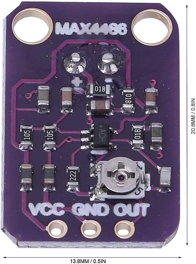 MAX4466 Elektret Mikrofon Amplifikatör Modülü (Çok Al Az Öde İle %20'ye Varan İndirimli) - 3