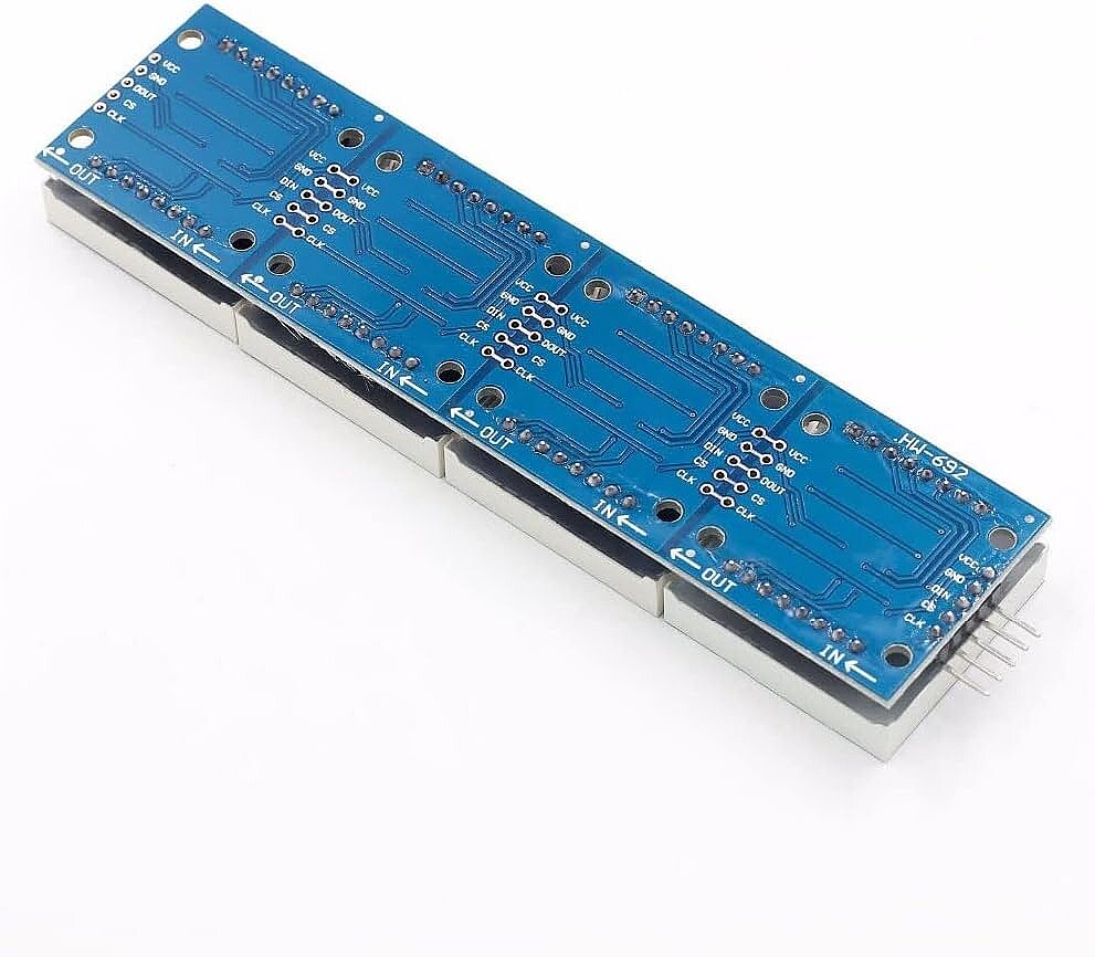 Max7219 4'lü 8x8 Dot Matrix Modülü - Kırmızı - 2