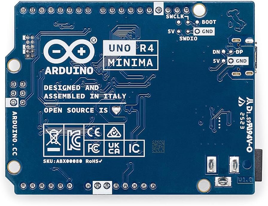 Arduino UNO R4 Minima 32 Bit 48Mhz Geliştirme Kartı - Type-C - 2