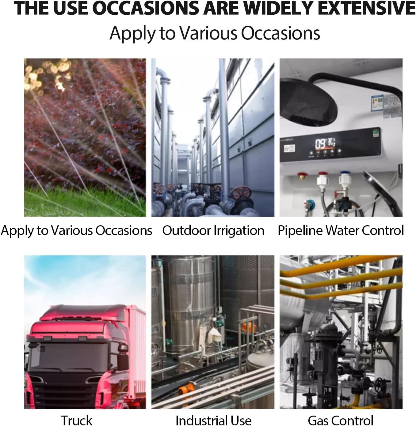 1/2 İnç 12V DC NC Su Solenoid Valfi – Otomatik Su Akış Kontrol Vanası - 6