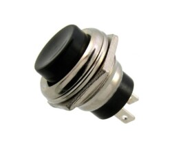 PBS-26B Siyah (IC-180) Metal Push Buton - 