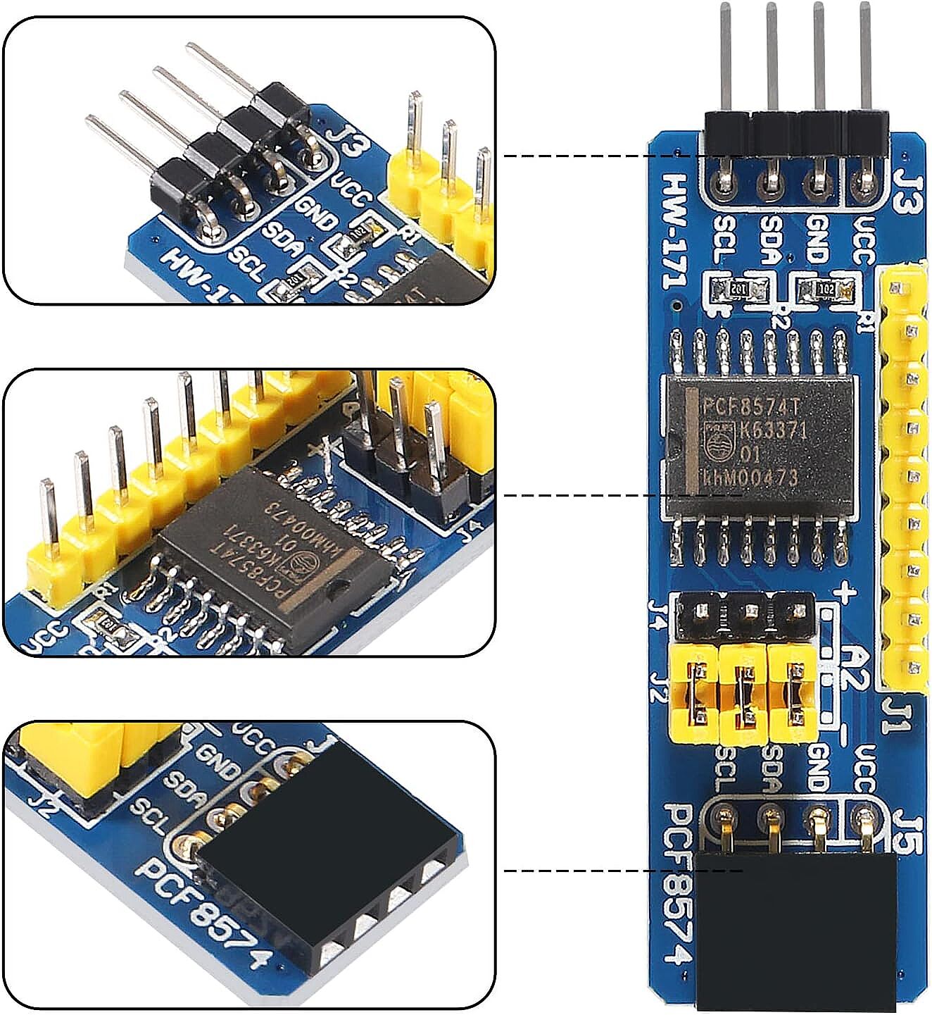 PCF8574 Arduino IO Genişletme I2C Giriş Çıkış Çoklayıcı Modül (Çok Al Az Öde İle %20'ye Varan İndirimli) - 3