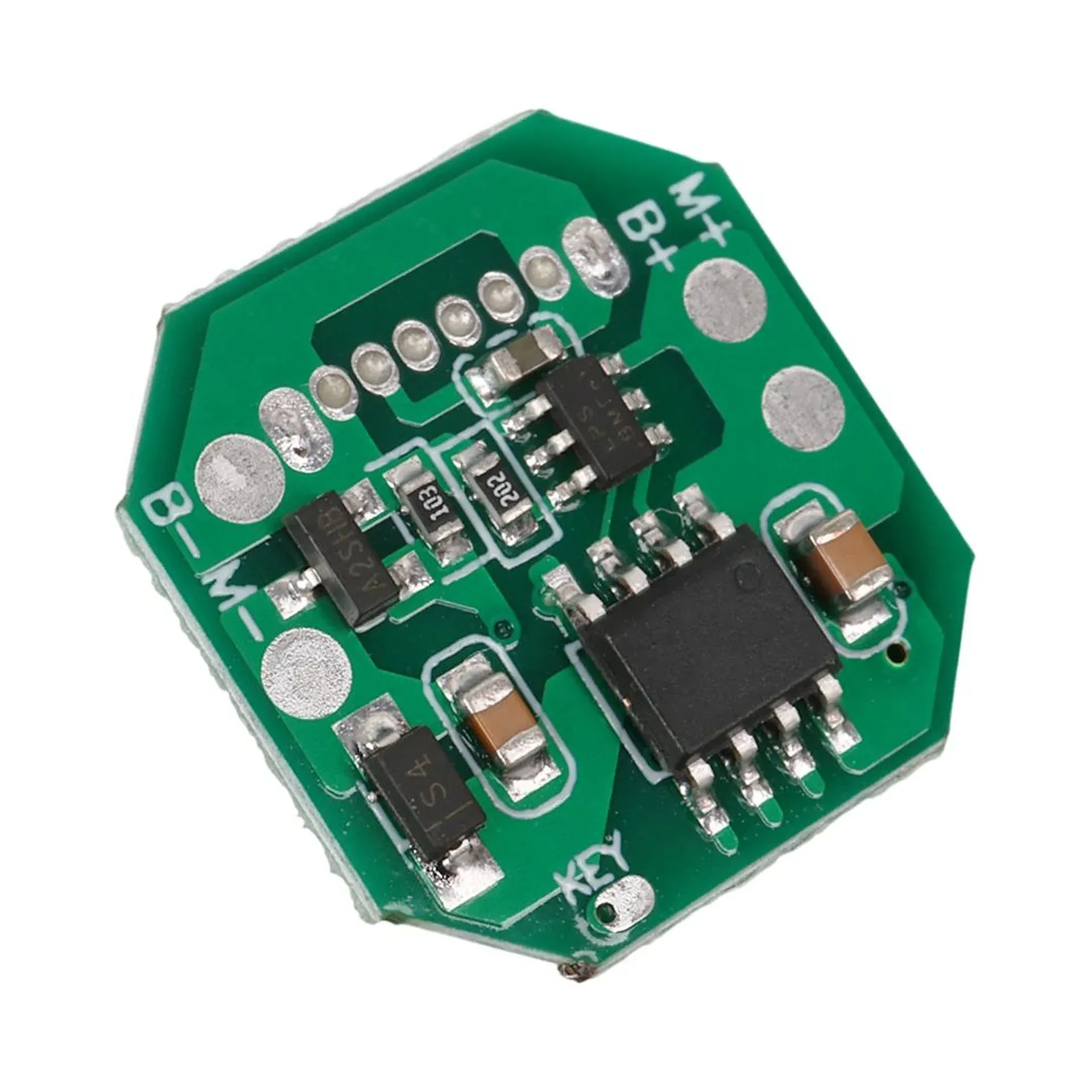 PM-28746 Type-C Girişli Buton Kontrollü Lityum Batarya Şarj Ve Koruma Modülü - El Feneri Devresi - 3