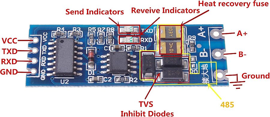 RS485 – TTL UART Dönüştürücü Modül - 2