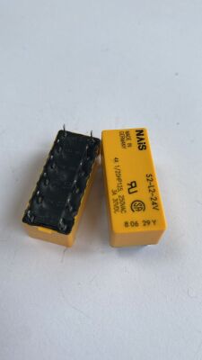S2-L2-24V 24VDC 4A 250VAC / 3A 30VDC 12 PİN RÖLE - NAİS - 1