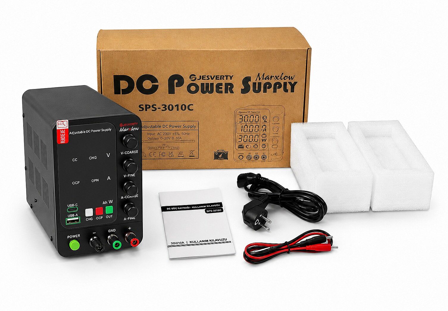 SPS-3010C 0-30V 0-10A 300W Ayarlı Güç Kaynağı Akü Şarj Edebilen SMPS Jesverty Marxlow (Çok Al Az Öde İle %20'ye Varan İndirimli) - 2