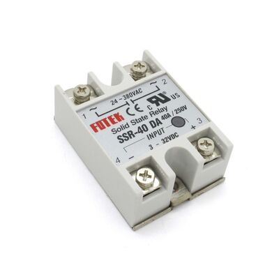 SSR-40DA 40A DC-AC Solid State Röle (SSR) 3-32VDC Giriş / 24-380VAC Çıkış - 1