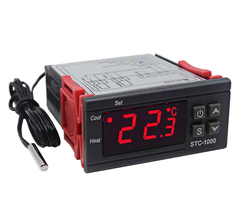 STC-1000 AC 110-220V 10A LCD Ekranlı NTC Sensörlü Sıcaklık Kontrol Modülü (Çok Al Az Öde İle %20'ye Varan İndirimli) - 