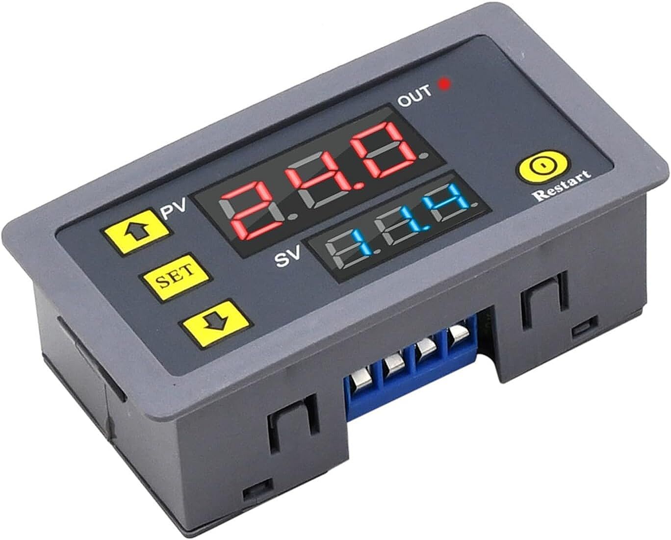 T3230 220V 20A Programlanabilir Dijital LED Ekranlı Zamanlayıcı Gecikme Rölesi - Döngüsel Zaman Ayarlı Kontrol Kartı - 1