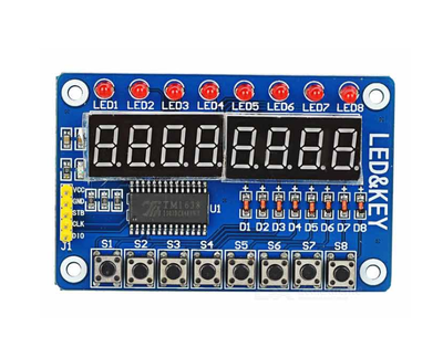 TM1638 Modülü Anahtar Ekran AVR Arduino 8-Bit Dijital LED Kartı (Çok Al Az Öde İle %30'a Varan İndirimli) - 2