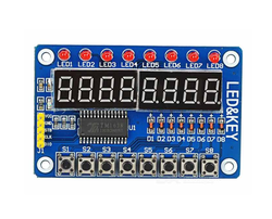 TM1638 Modülü Anahtar Ekran AVR Arduino 8-Bit Dijital LED Kartı - 2