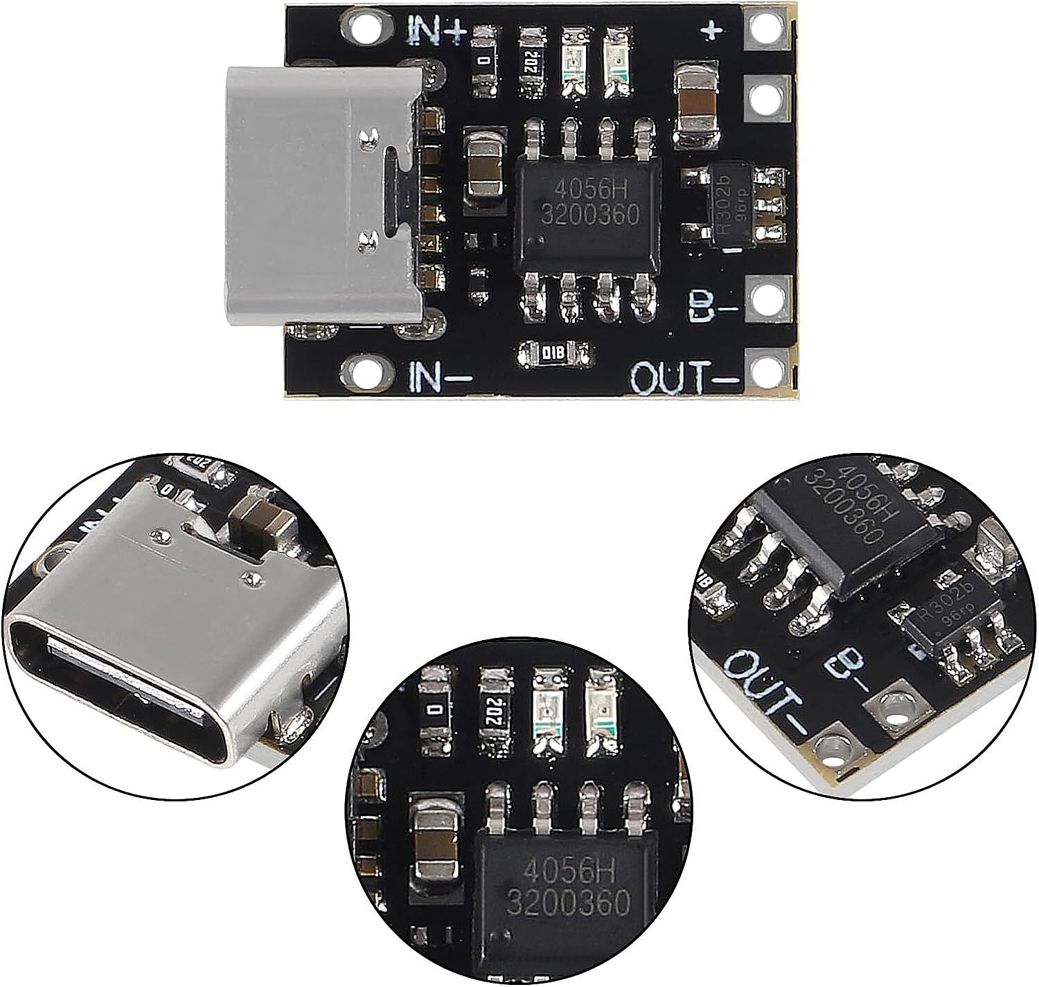 TP4056 Type-C 3.7V 1A 18650 Mini Şarj Devresi Korumalı Mod - 3