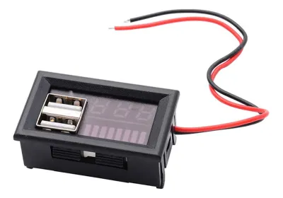 USB Çıkışlı 12-24V Akü Voltaj Göstergesi - 1