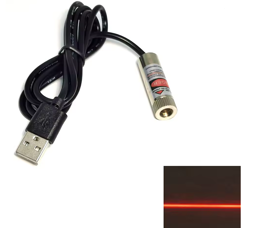 Usb Kablolu 650nm Lazer Modül Çizgi (Çok Al Az Öde İle %20'ye Varan İndirimli) - 