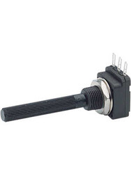 WH0162-2 B500R 45-30T 500R Plastik Uzun Mil Siyah Tek Tur Pot - 
