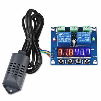 XH-M452 Termostat Sıcaklık Nem Denetleyici Modülü (Çift DC12V LED Dijital Ekran ile) (Çok Al Az Öde İle %20'ye Varan İndirimli) - 1