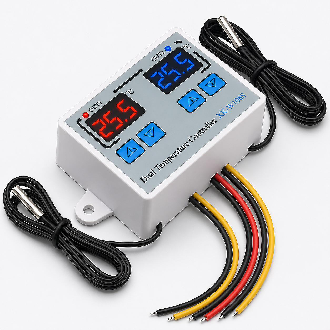 XK-W1088 İkili Dijital Sıcaklık Kontrollü Termostat - 220V/AC 1500W (Çok Al Az Öde İle %20'ye Varan İndirimli) - 1