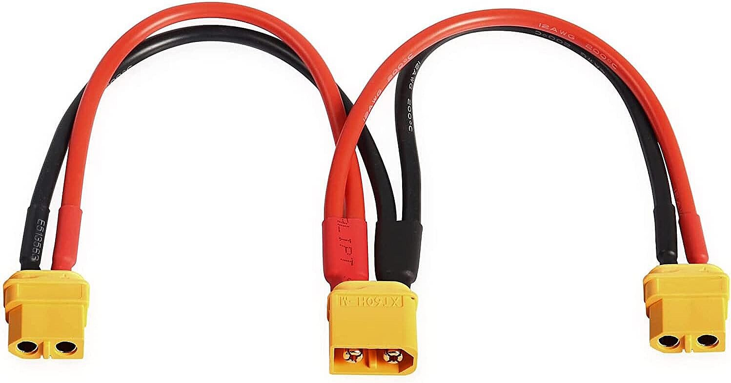 XT60 Lipo Pil Paralel Şarj Kablosu 2/1 Erkek Dişi (Çok Al Az Öde İle %20'ye Varan İndirimli) - 