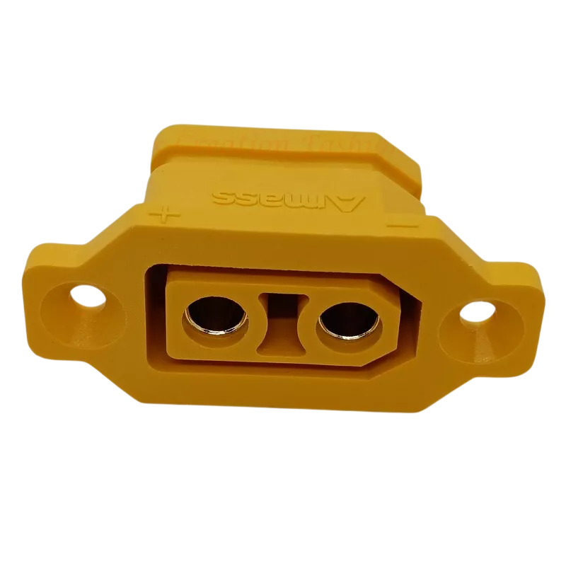 Amass - XT90E-F Panel Tipi Dişi Konnektör - XT90 Plug - 1