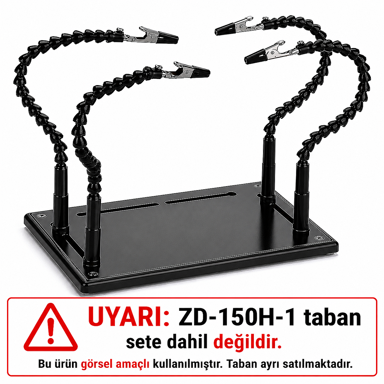 ZD-11P 4 Adet Timsah Uçlu PCB Tutucu - TABANSIZ (Çok Al Az Öde İle %20'ye Varan İndirimli) - 1