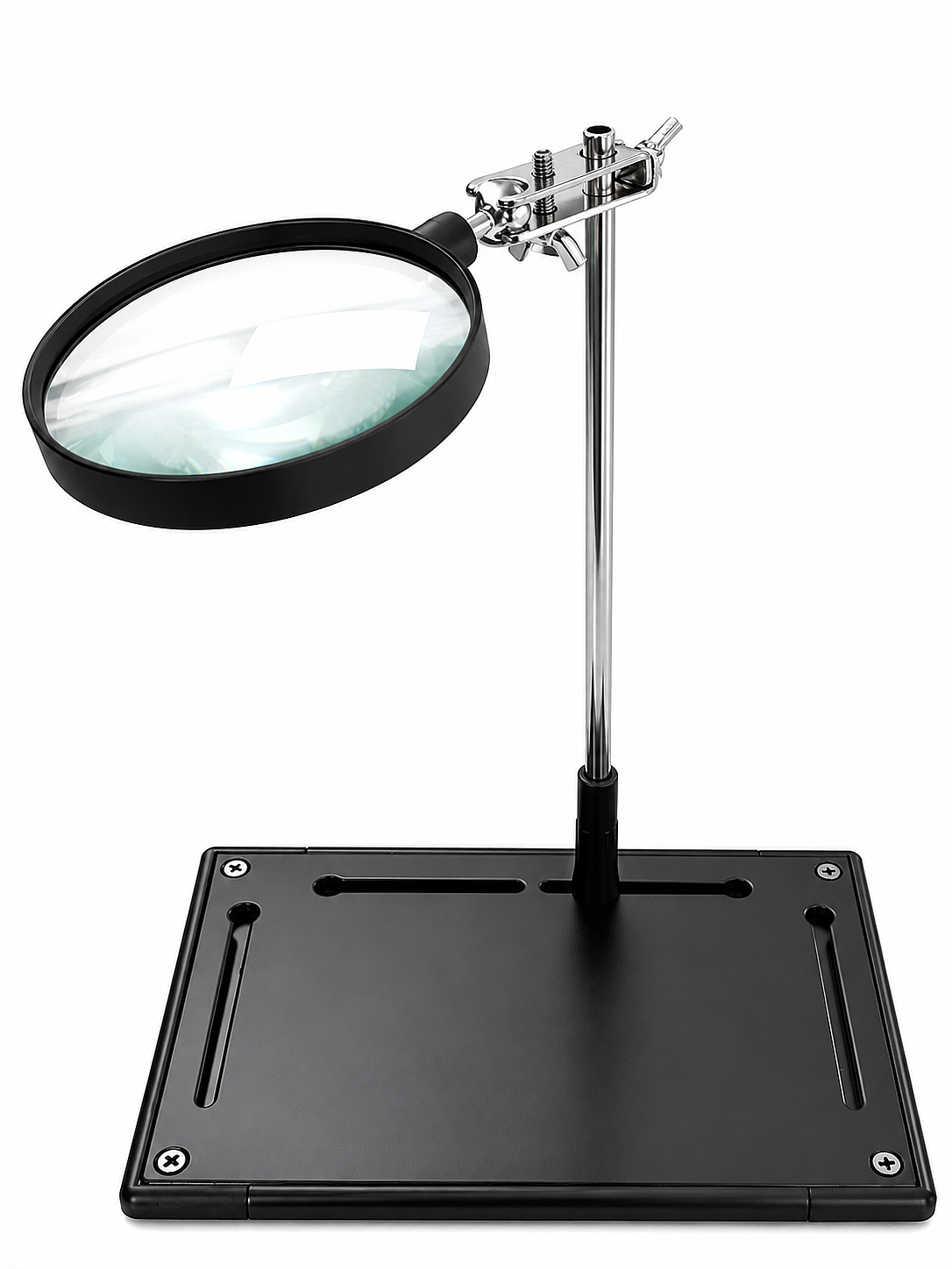 ZD-11P Alüminyum Tabanlı 3X OD90MM Büyüteçli Yardımcı El - Mercek Aparatı Magnifier (Çok Al Az Öde İle %20'ye Varan İndirimli) - 1