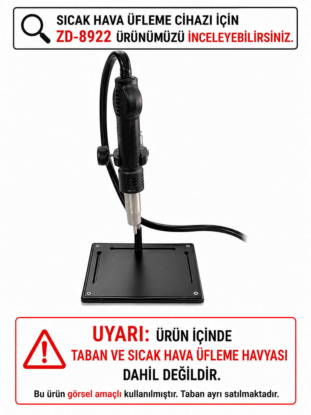 ZD-11P Sıcak Hava Tabanca Tutucu Aparatı - TABANSIZ (Çok Al Az Öde İle %20'ye Varan İndirimli) - 1